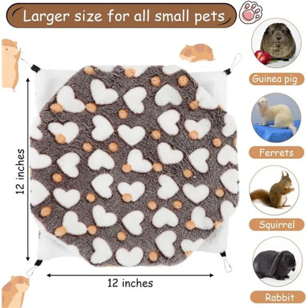 2 Pcs Guinea Pig Rat Hammock Guinea Pig Hamster Ferret Hanging Hammock